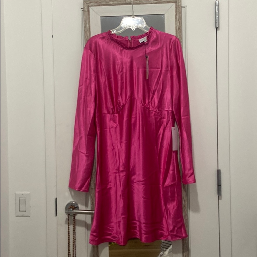 Pink Mini Lily Dress-Curve dress